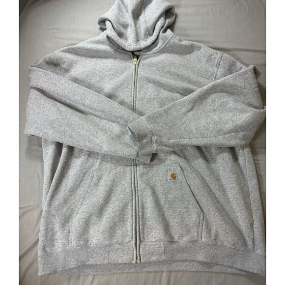 Carhartt Other - Carhartt Hoodie Men's 4XL Loose fit Gray Full Zip Workwear Sweatshirt